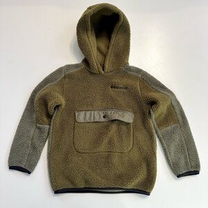 Columbia Rugged Ridge Sherpa Youth Size XS (6/7) Green Hoodie Sweatshirt